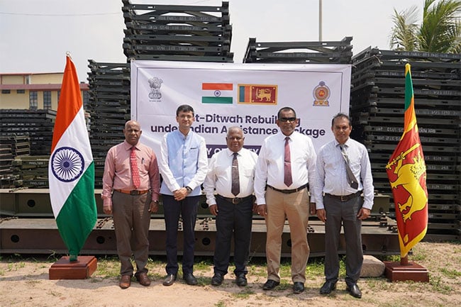 India hands over 214-tonne Bailey Bridges consignment to Sri Lanka