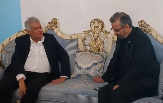 Ex-President Ranil expresses condolences over the passing of Iran s Supreme Leader