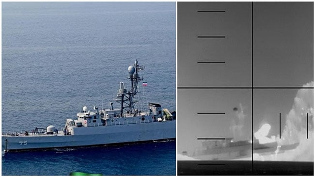 Iran says warship sunk by US was unarmed and on ceremonial mission