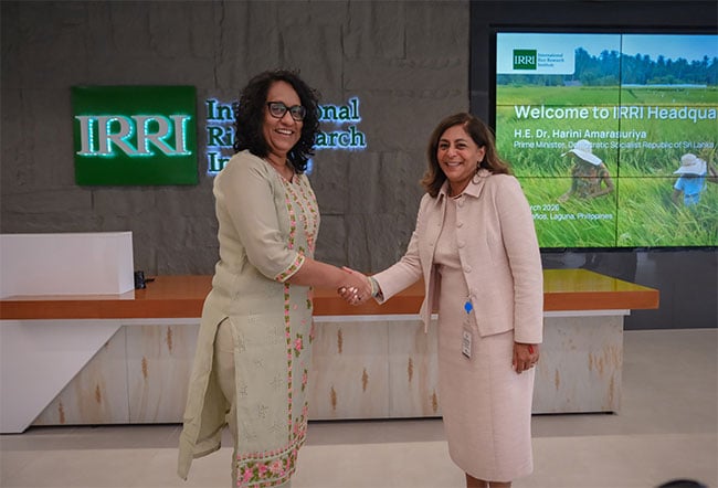 PM Harini visits International Rice Research Institute in Philippines