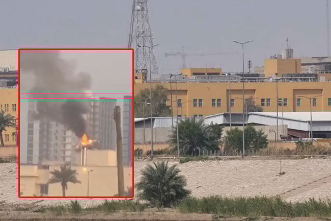 Missile strikes helipad inside US Embassy compound in Baghdad