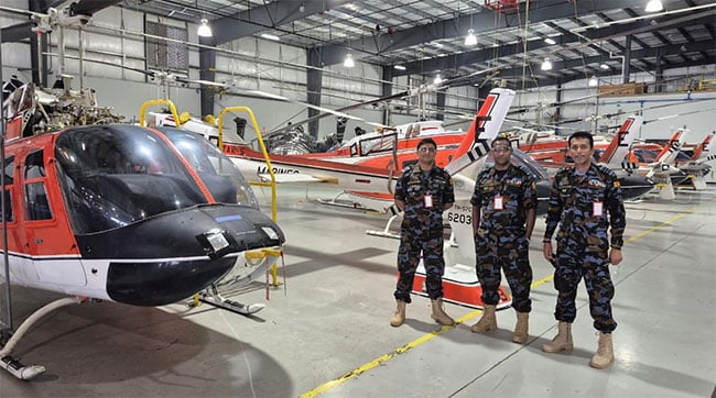 Batch of US-donated TH-57 Sea Ranger helicopters leaves for Sri Lanka