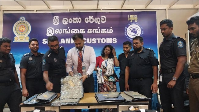 Two Sri Lankans arrested with over 10 kg of Kush cannabis at BIA