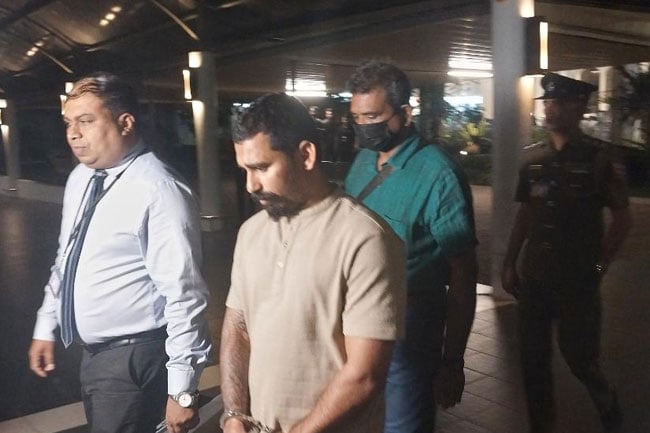 Notorious gang member Midigama Chuti brought back to Sri Lanka