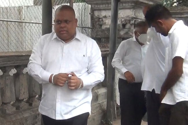Ex-MP Sajin Vass Gunawardena produced before court