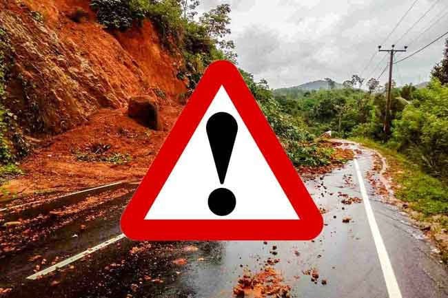 Landslide warnings issued to two DS areas in Ratnapura