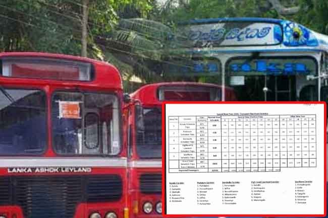 Special transport plan launched for Sinhala and Tamil New Year period