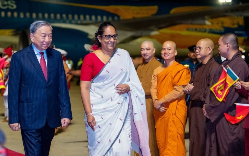 President of the Socialist Republic of Vietnam arrives in Sri Lanka on State Visit