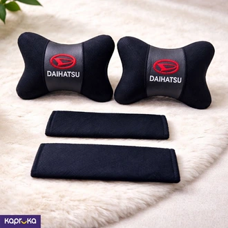 Daihatsu Premium Car Headrest Pillow And Seat Belt Cushion Set  Online for none