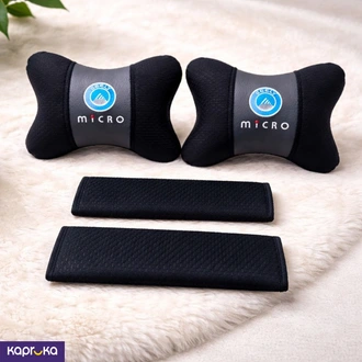 Micro Premium Car Headrest Pillow And Seat Belt Cushion Set  Online for none