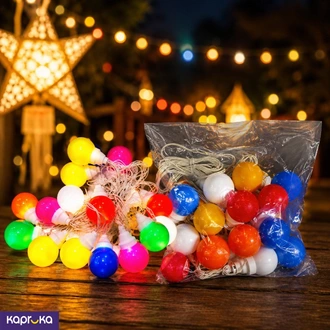 20 Pieces Mixed Color Led Bulb String Light Set  Online for none