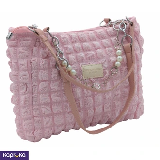 Bubble Textured Tote Bag Pink  Online for none