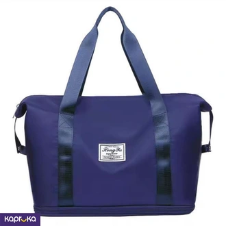 Travel Oxford Foldable Duffel Bag Large Capacity Dark Blue  Online for none
