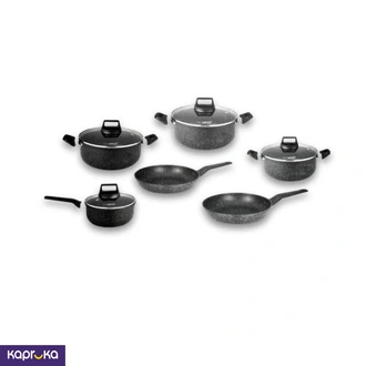 Harvest 10 Piece Cookware Set With Glass Lids 3351  Online for none