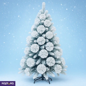 Snow Ball Flocked Christmas Tree Quadruple Brush  Online for none