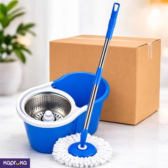 360 Rotating Spin Mop And Bucket Cleaning System With Stainless  Online for none