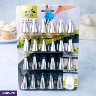 Cooking Master Stainless Steel Cake Decorating Nozzle Set Multi  Online for none