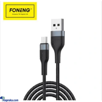 FONENG X51 Lightning 2M Spiral Weaved Quick Charge Data Cable -  Online for none