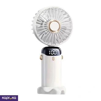 Multicolor Rechargeable Fan With Led Display 5 Speeds  Online for none