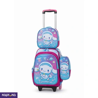 3D Trolley Bag 3 In 1 Kids Backpacks Kitty Astronaut  Online for none