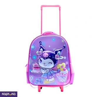 3D Kids Single Trolley Bag Kuromi  Online for none