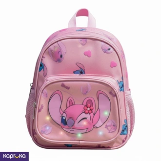 Kids Casual Backpack With Multicolor Lights Small Stitch Pink  Online for none
