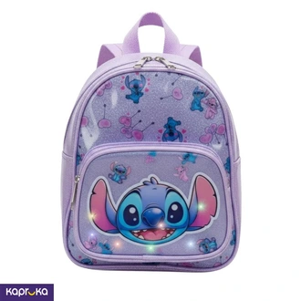 Kids Casual Backpack With Multicolor Lights Small Stitch Smile  Online for none
