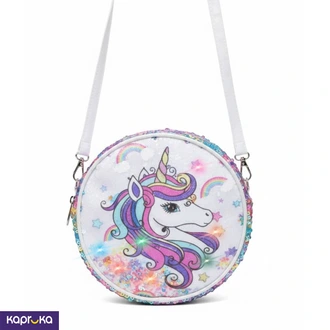 Peyan Sequin Kids Crossbody Bag With Multicolor Lights Queen Unicorn Buy Infinite Ecommerce Private Limited Online for SCHOOL SUPPLIES