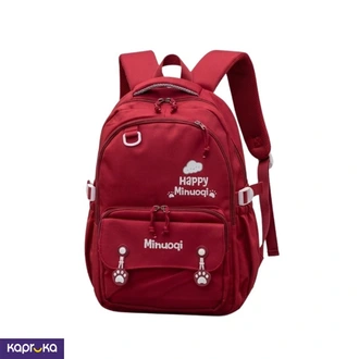 Minuoqi Design Kids Backpack Large Size Maroon Color  Online for none
