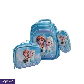 3 In 1 Trolley Bag Without Trolley Elsa And Anna Light Blue  Online for none