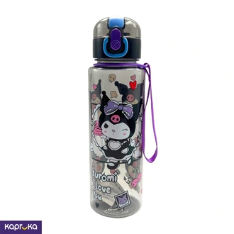 Portable Kids Water Bottle Kuromi Design Black 750ml  Online for none