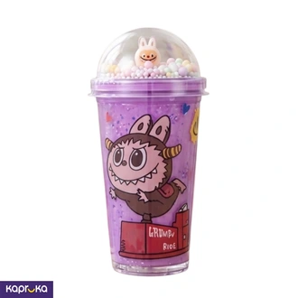 Labubu Design Colorful Crystal Ice Cup Water Bottle With Straw P  Online for none