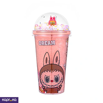 Labubu Design Colorful Crystal Ice Cup Water Bottle With Straw P  Online for none
