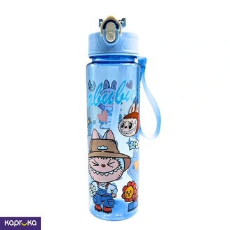 Kids Portable Transparent Water Bottle Labubu Design Blue 750ml  Online for none