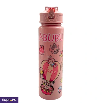 Kids Portable Water Bottle Labubu Design Pink 750ml  Online for none