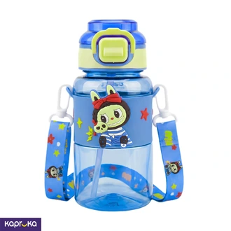 Hello Design Labubu Water Bottle With Strap Blue 600ml  Online for none