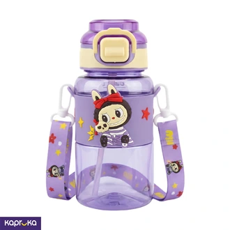 Hello Design Labubu Water Bottle With Strap Purple 600ml  Online for none