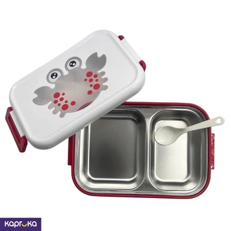 Kids Stainless Steel Lunch Box  Scrab Design  Large  Red Color Buy childrens Online for specialGifts