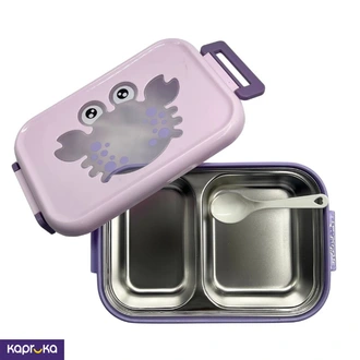 Kids Stainless Steel Lunch Box  Scrab Design  Large  Purple Buy childrens Online for specialGifts