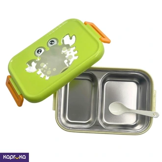 Kids Stainless Steel Lunch Box  Scrab Design  Large  Light Green Buy childrens Online for specialGifts