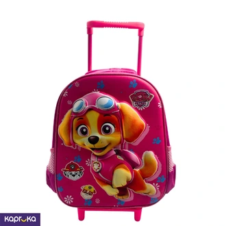 3D Kids Single Trolley Bag  Single Pocket  Paw Patrol Pink  12H x 10L x 5W Buy childrens Online for specialGifts
