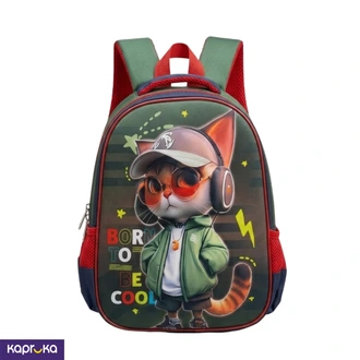 3D Kids Preschool Bag  Single Pocket Cat Design  12H x 10L x 5W Buy childrens Online for specialGifts