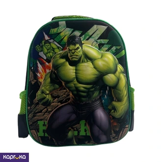3D Kids Preschool Bag  Single Pocket  Hulk 12H x 10L x 5W Buy childrens Online for specialGifts