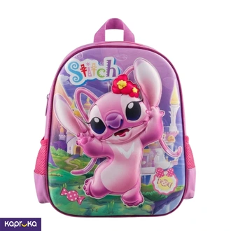 3D Kids Preschool Bag  Single Pocket Stitch Pink  12H x 10L x 5W Buy childrens Online for specialGifts