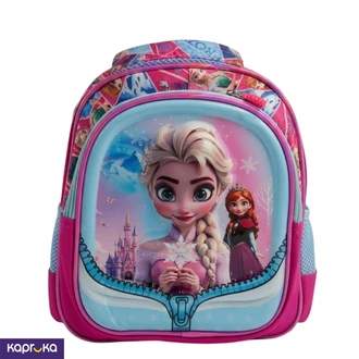 3D Kids Preschool Bag  Double Pocket  Zip Design  Frozen 12H x 10L x 5W Buy childrens Online for specialGifts