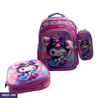 3 in 1 Trolley Bag without Trolley  Kuromi Drink Buy childrens Online for specialGifts