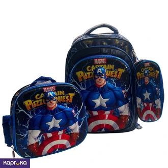 3 in 1 Trolley Bag without Trolley  Captain America Smile Buy childrens Online for specialGifts