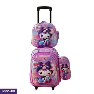3 In 1 Trolley Bag With Trolley Kuromi Drink  Online for none