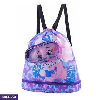 Mermaid Design Kids Swimming Bag Purple  Online for none