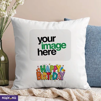 Happy Birthday Personalized 16x16 Hug Throw Pillow  Online for none